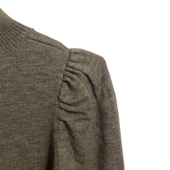 WAYF Grey Puff Sleeve Sweater Dress Size Small - Picture 7 of 11